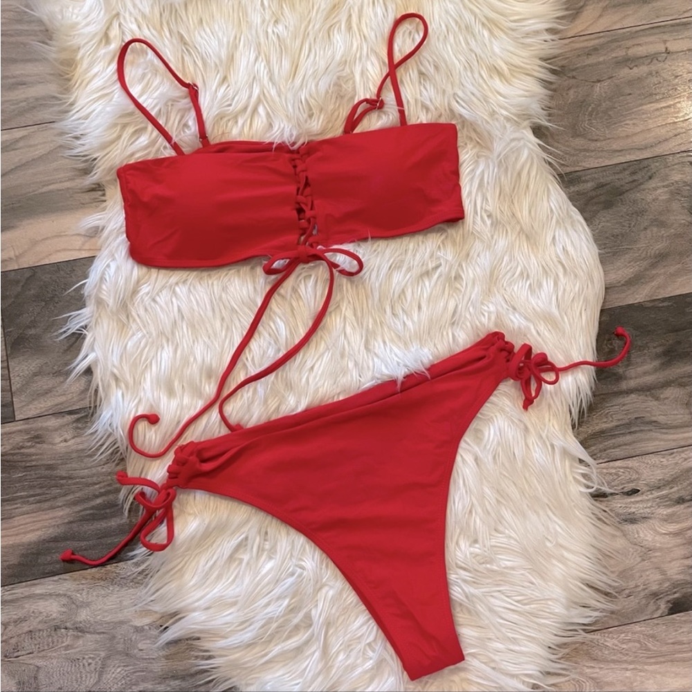 Red 2 Piece Bikini Set NWOT